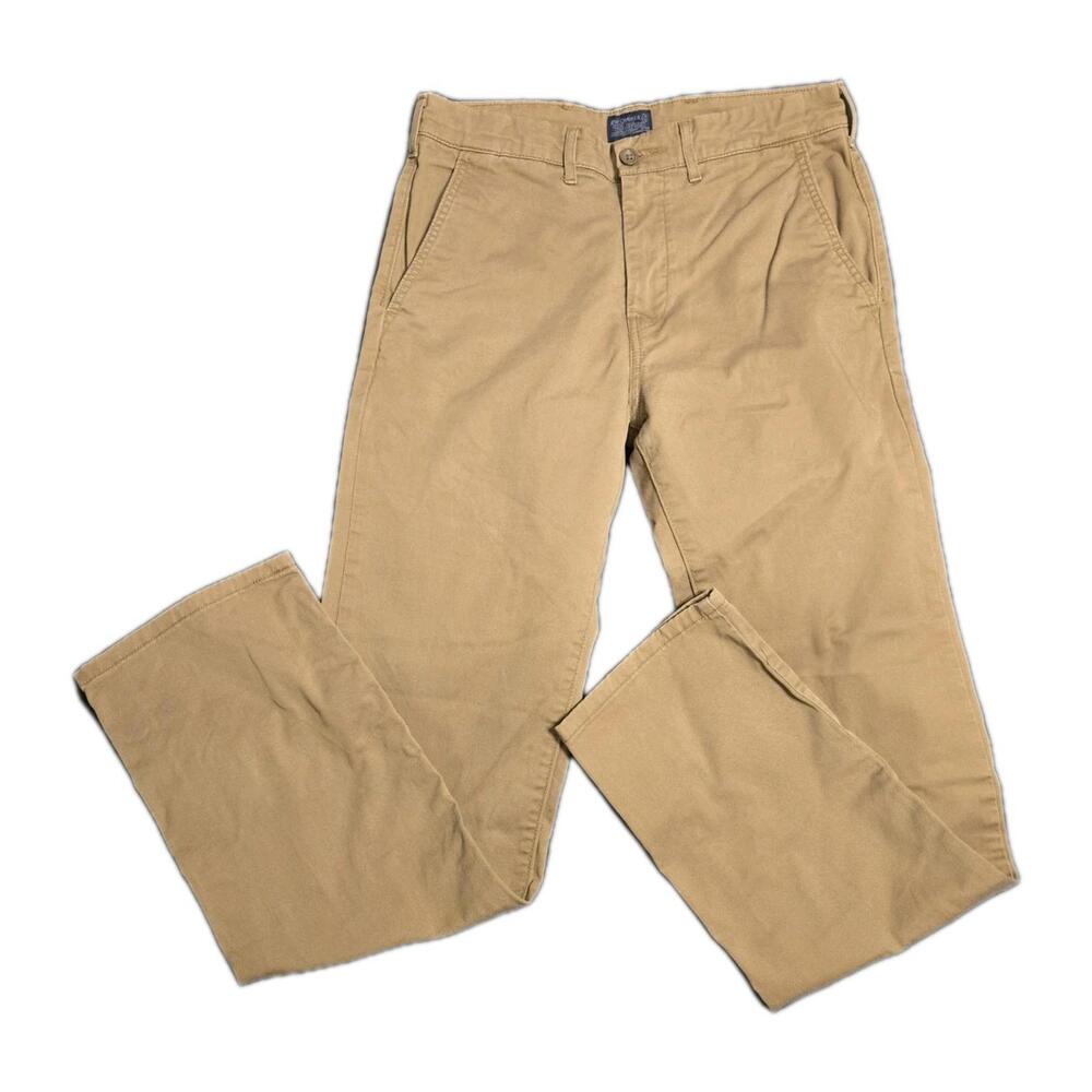 Levis Strauss & Co. Tan Khaki Pants Cotton Blend Stretch Sz 16